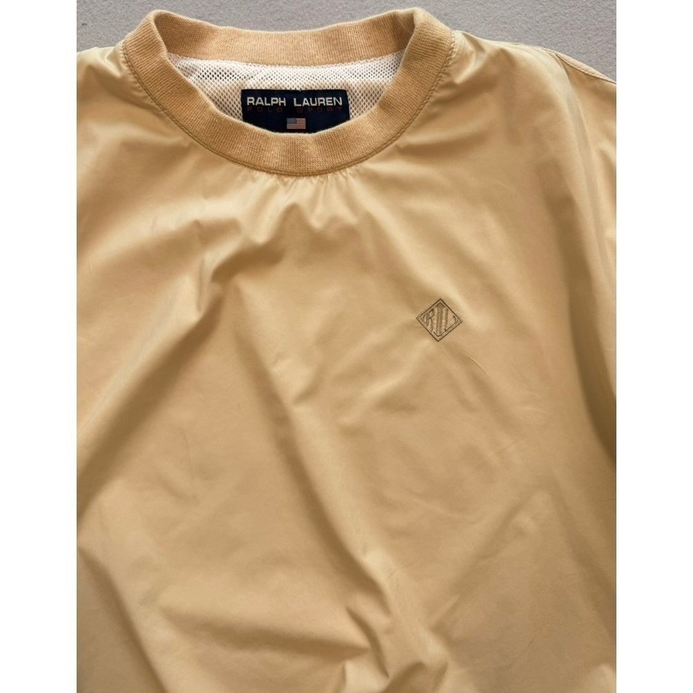 Polo Sport Ralph Lauren Men's Beige Windbreaker Pullover Size Small - Picture 3 of 14
